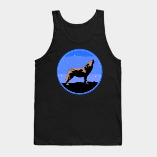 Howling Wolf in Winter Tank Top